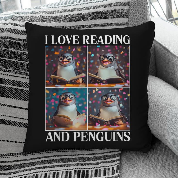 Penguin Love Reading And Penguins Child Book Lover Pillowcase