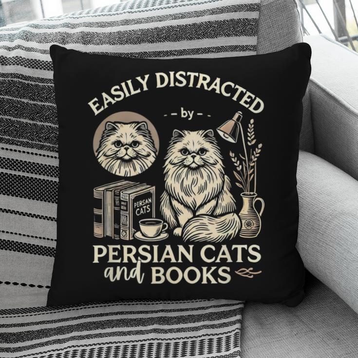 Persian Cat Persian Cats Persian Cats And Books For Men Women Kids Pillowcase
