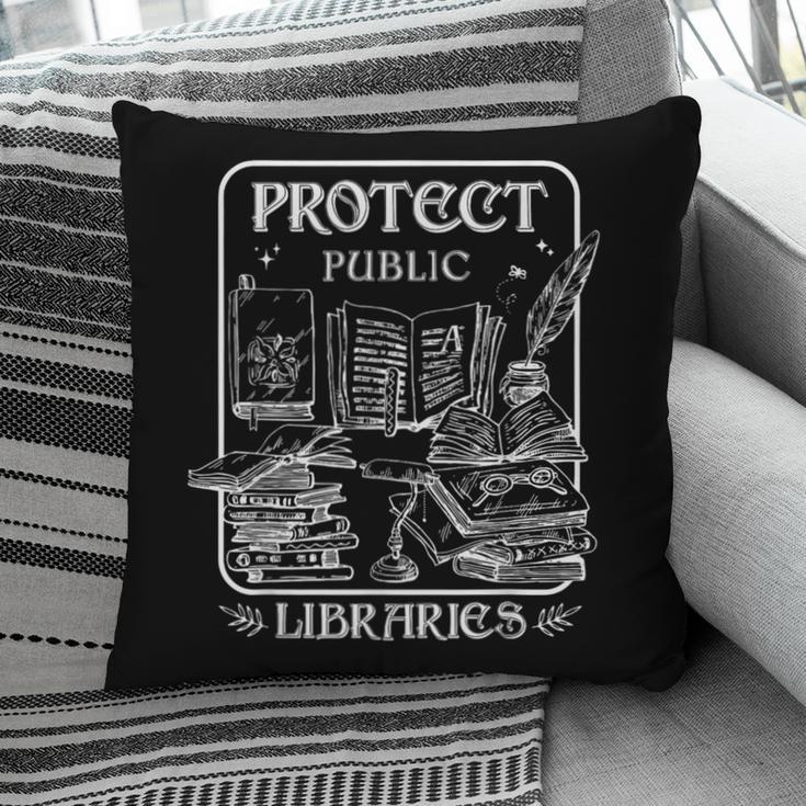 Protect Public Libraries Support Local Librarian Book Lover Pillowcase