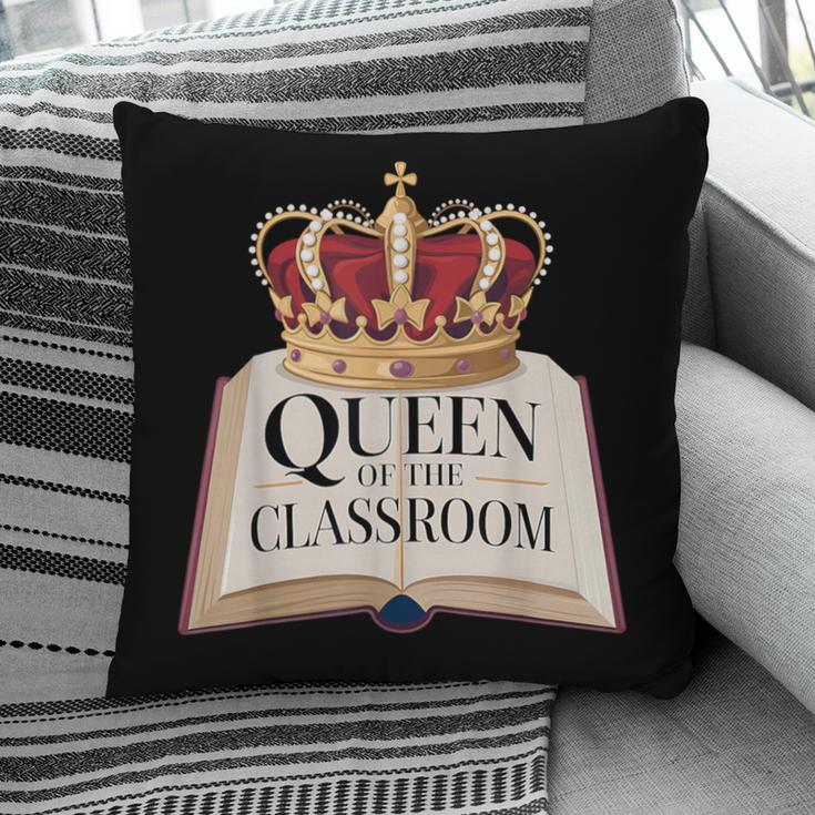 Queen Of The Classroom Appreciation Royal Crown Book Pillowcase