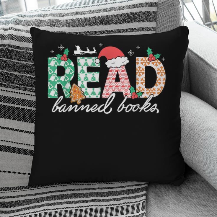 Read Banned Books Christmas Holiday Pillowcase