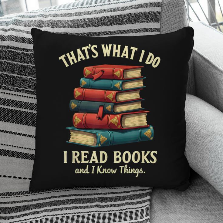 I Read Books Bookworm Halloween Pillowcase