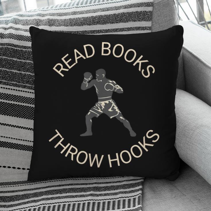 Read Books Throw Hooks Boxing Literacy Shirt Pillowcase