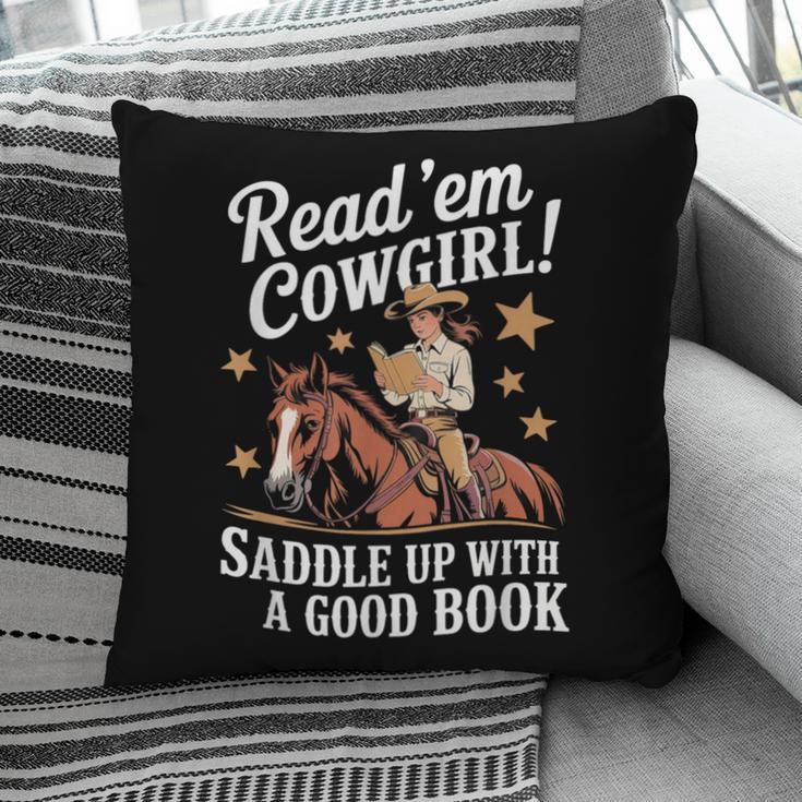 Read 'Em Cowgirl Saddle Up With A Good Book Rodeo Bookworm Pillowcase