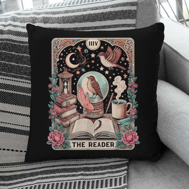 The Reader Tarot Card Shirt Bird Book Lover Bookworm Pillowcase