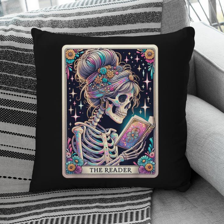The Reader Tarot Card Women Book Lover Librarian Read Pillowcase