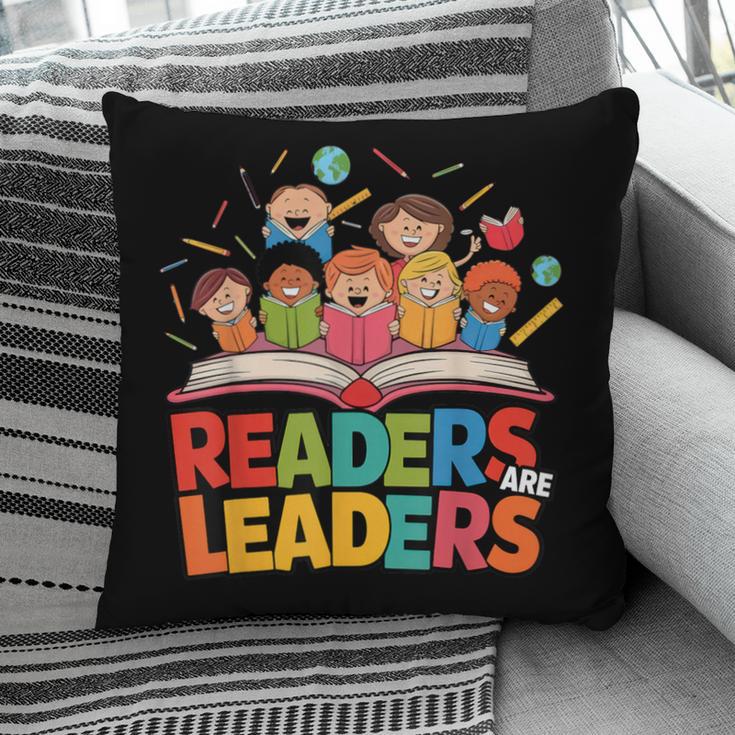 Readers Are Leaders Motivational Reading Book Quote Pillowcase