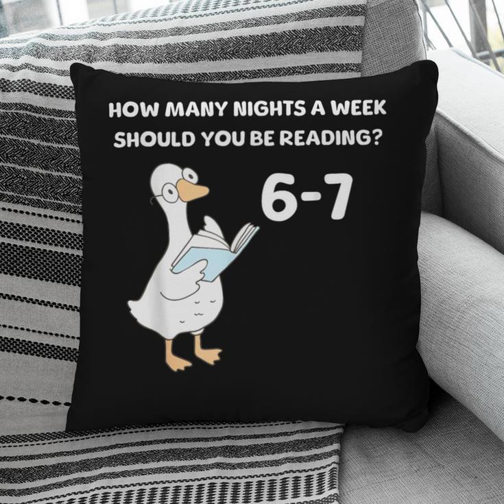 Reading 6-7 Silly Goose Read Books Bookish Bookworm Pillowcase
