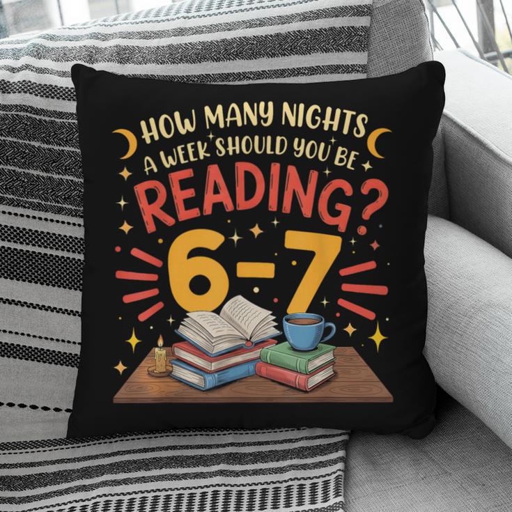 Reading 6 7 Six Seven Meme Slang Teacher Book Lover Pillowcase
