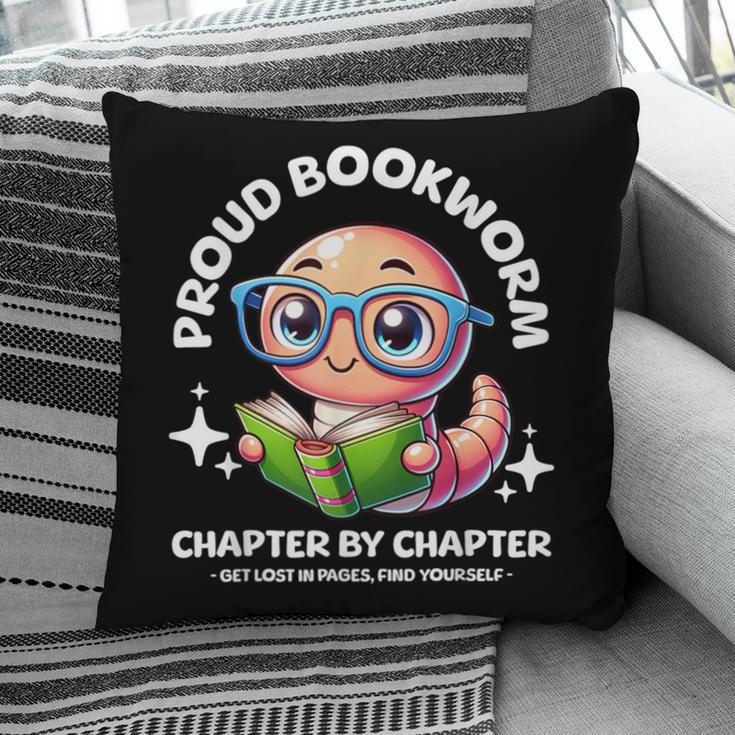 Reading Book Lovers Glasses Cartoon Worm Books Cute Bookworm Pillowcase