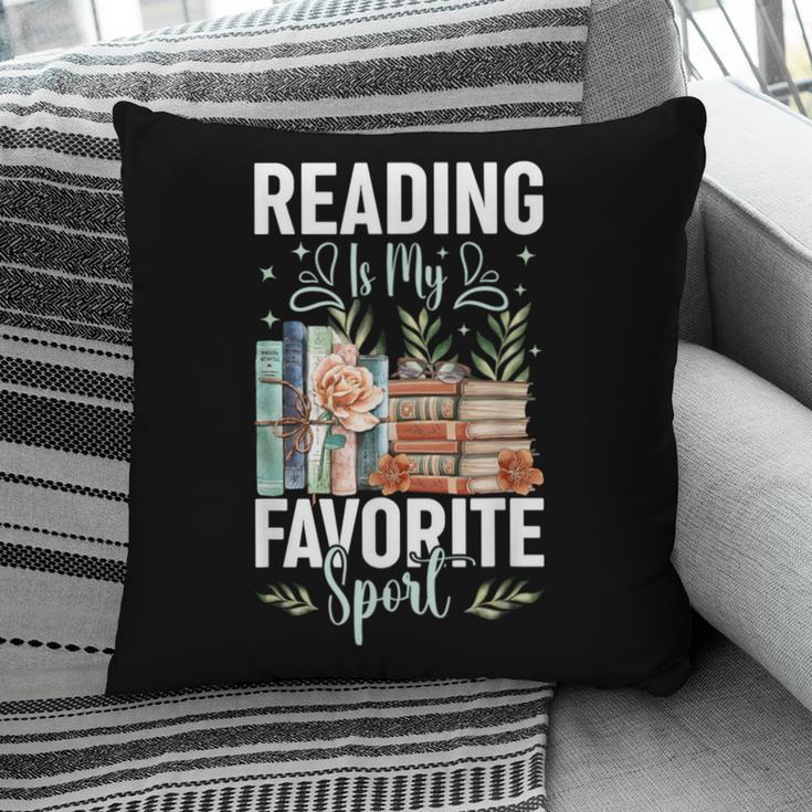Reading Is My Favorite Sport Bookworm Pillowcase