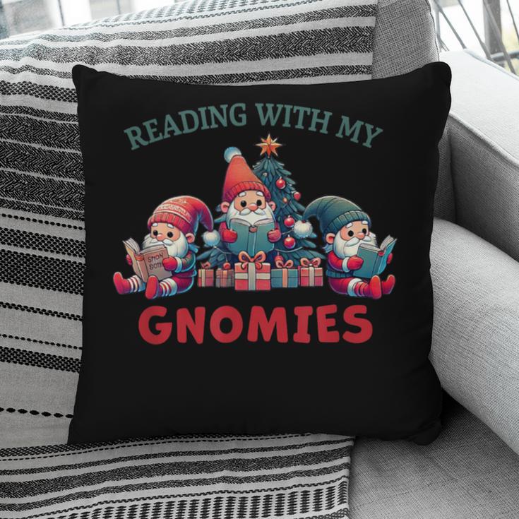 Reading With My Gnomies Reading Book Christmas Pillowcase