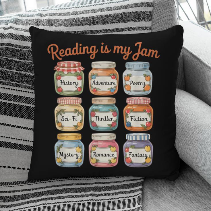 Reading Is My Jam Cute Jelly Jars Book Genres Pillowcase
