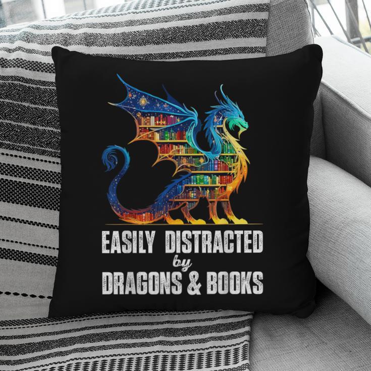 Reading Lover Easily Distracted By Dragons And Books Dragon Pillowcase Reading Lover Easily Distracted By Dragons And Books Dragon Pillowcase