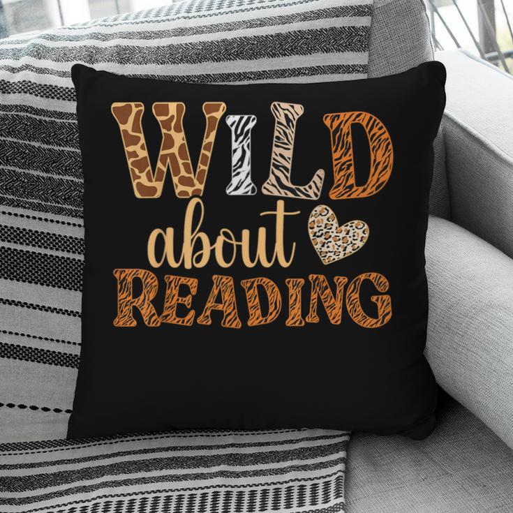 Reading Lover Wild About Reading Reading Books And Bookworm Pillowcase