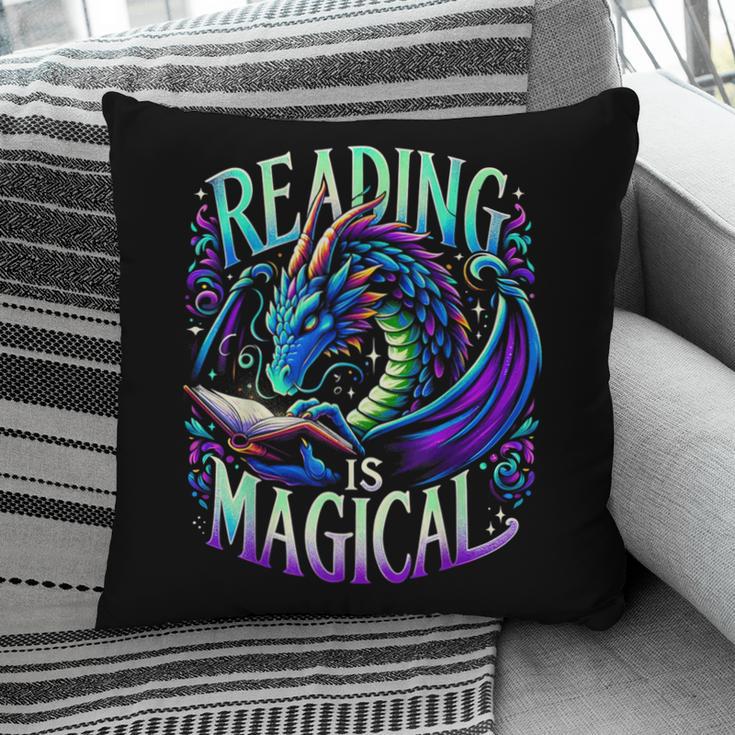 Reading Is Magical Dragon Tee Perfect For Book Lovers Kids Pillowcase
