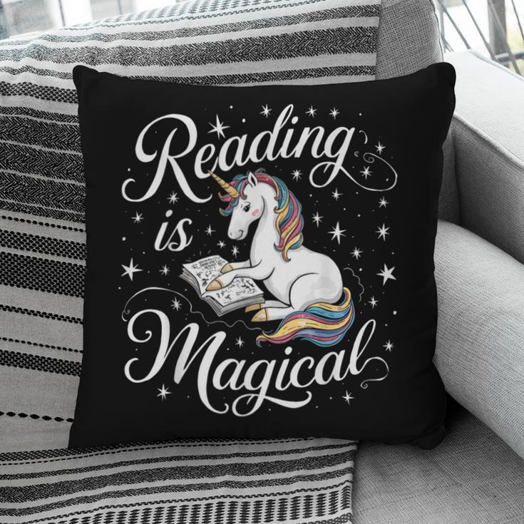 Reading Is Magical Unicorn Book Lover Fantasy Kids Pillowcase