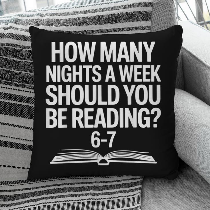 Reading Meme 6 To 7 Nights a Week Book Appreciation Pillowcase Reading Meme 6 To 7 Nights a Week Book Appreciation Pillowcase