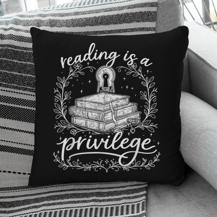 Reading Is A Privilege Vintage Reading Lover Books Pillowcase