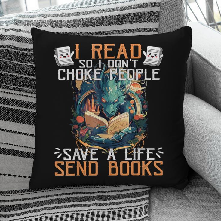 Reading Readers I Read Send Books Dragon Bookworm Tee Pillowcase