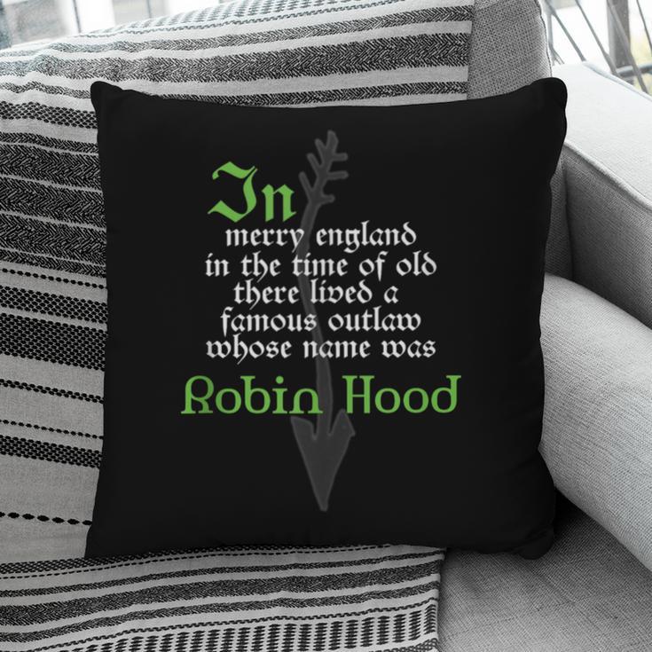 Robin Hood T Shirt For Book Lovers And Literature Fans Pillowcase