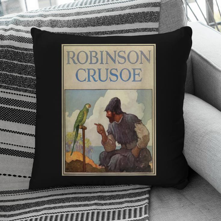 Robinson Crusoe Book Cover 1920 Pillowcase