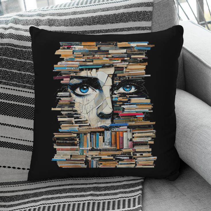 RtY Book Man Graphic Eyes Colorful Art Small Pillowcase