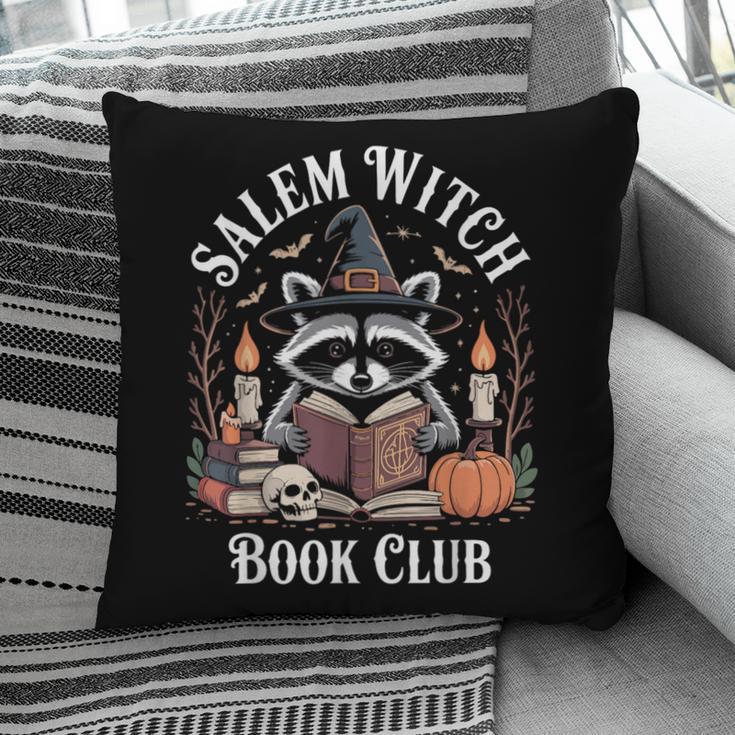 Salem Witch Book Club Raccoon Halloween Pillowcase