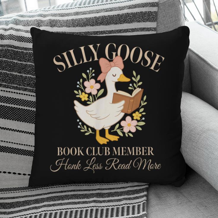 Silly Goose Book Club Member Reading Lover Pillowcase