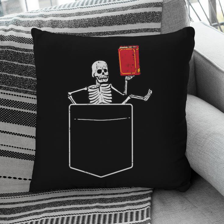 Skeleton Books Read Book Reading Librarian Across America Pillowcase