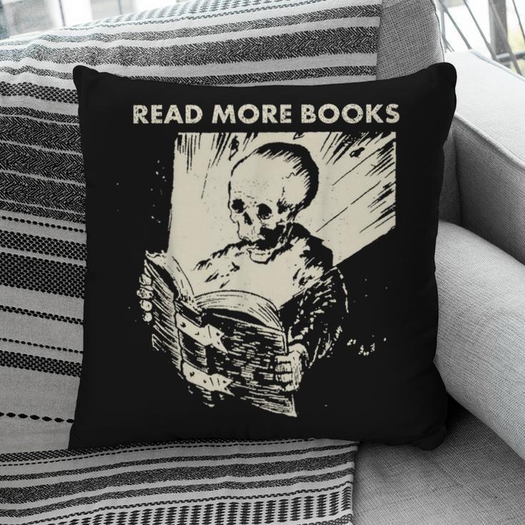 Skeleton Read More Books Pillowcase