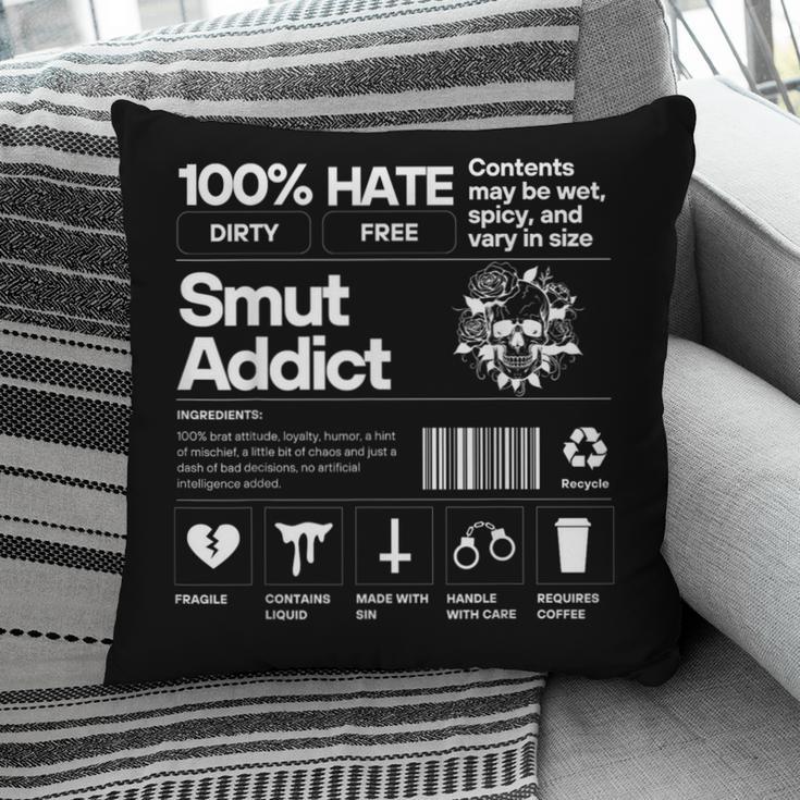 Smutty Book Addict Romance Book Lover Smut Addict Ingredient Pillowcase