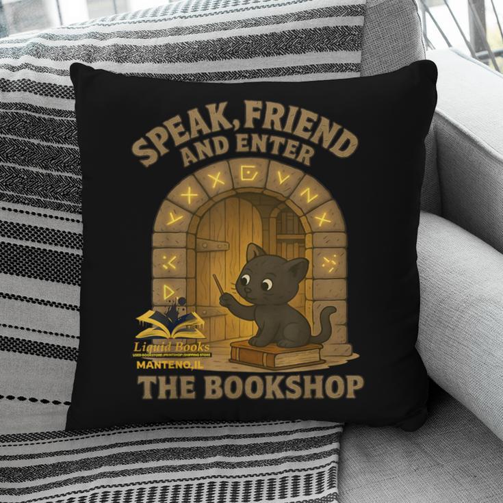 Speak Friend Enter Bookshop Magic Panther Pillowcase