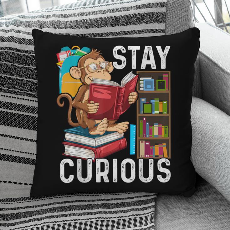 Stay Curious Monkey Reading Book Lover Bookworm Pillowcase Stay Curious Monkey Reading Book Lover Bookworm Pillowcase
