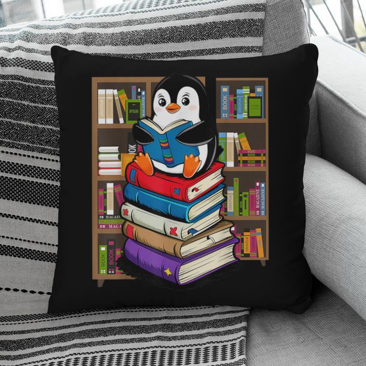 Teacher Librarian Kawaii Penguin Book Lover Penguin Pillowcase
