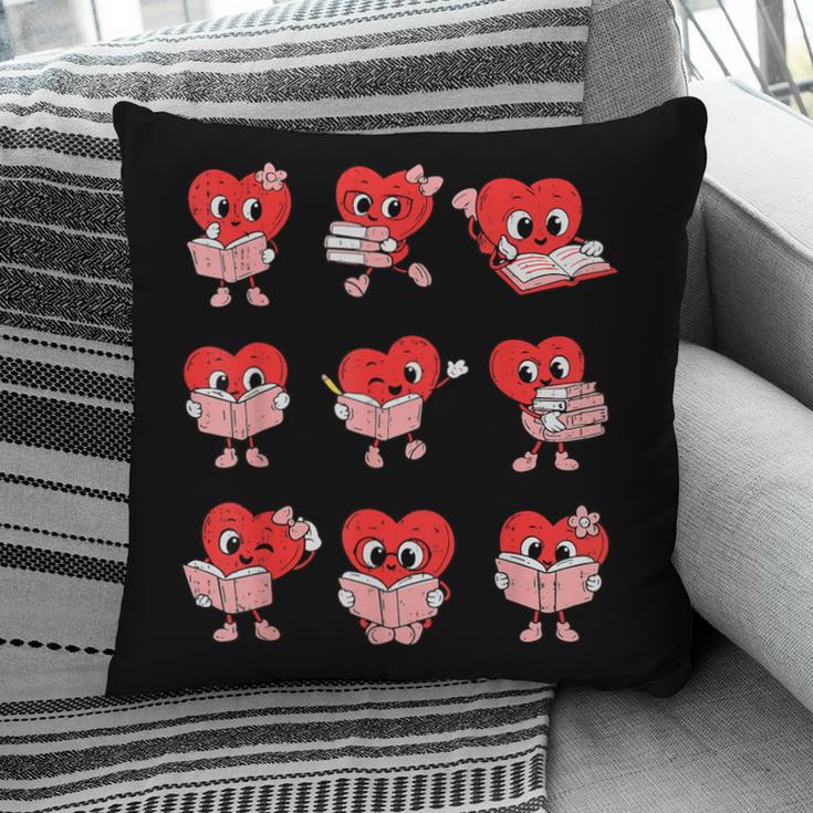 Teacher Valentines Day Reading Book Lover Bookworm Library Pillowcase