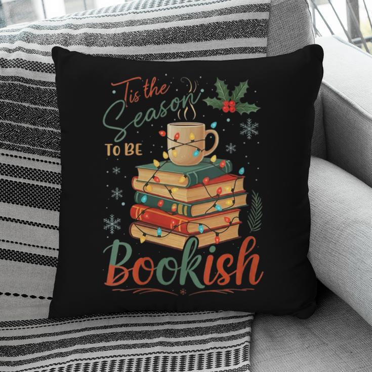 Tis The Season To Be Bookish Christmas Seasons Book Readings Pillowcase
