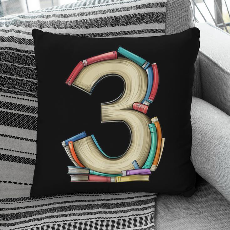 Toddler 3rd Birthday Books Themed 3 Year Old Boys Kids Girls Pillowcase
