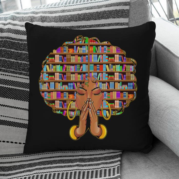History Month Afro Women Girls Book Lover Librarian Pillowcase