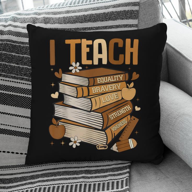 History Month I Teach Melanin Book Black Teacher Pillowcase