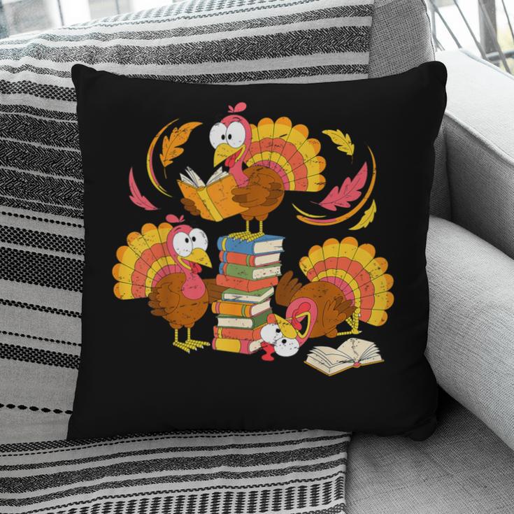 Turkey Reading Books Fall Thanksgiving Teacher Librarian Pillowcase Turkey Reading Books Fall Thanksgiving Teacher Librarian Pillowcase