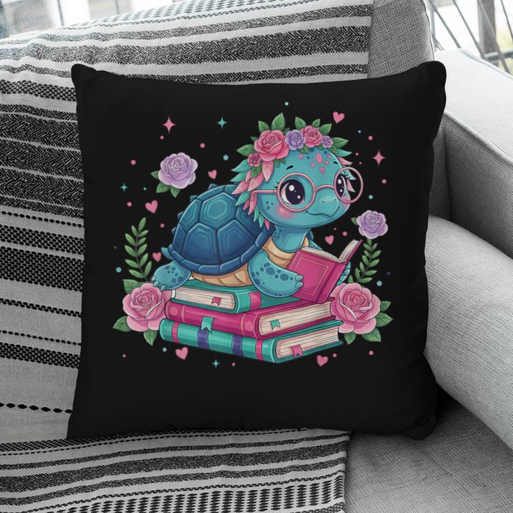 Turtle Bookworm Reading Book Bookworm Book Nerd Cute Graphic Pillowcase