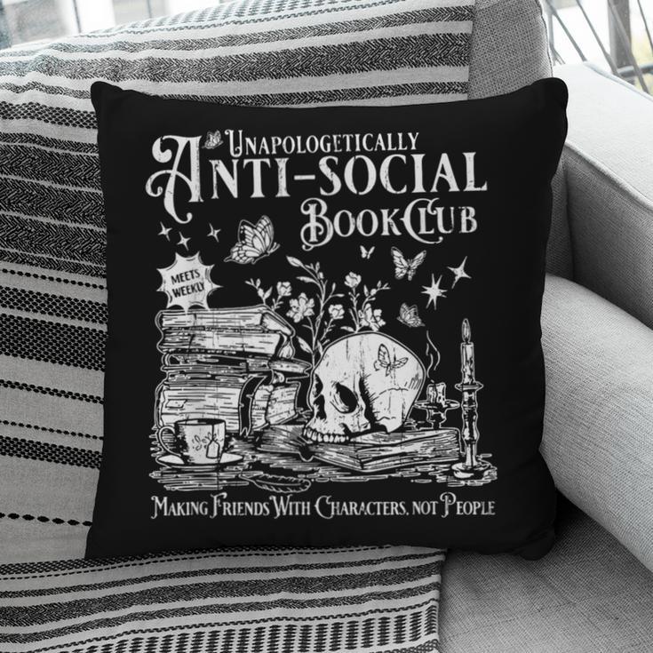 Unapologetically Anti Social Book Club Introvert Reader Pillowcase
