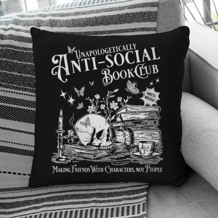 Unapologetically Antisocial Book Club Meets Weekly Retro Pillowcase