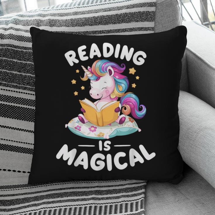 Unicorn Teacher Reading Is Magical Book Pillowcase