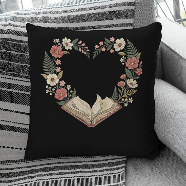 Vintage Book Lover Valentine Heart Pillowcase
