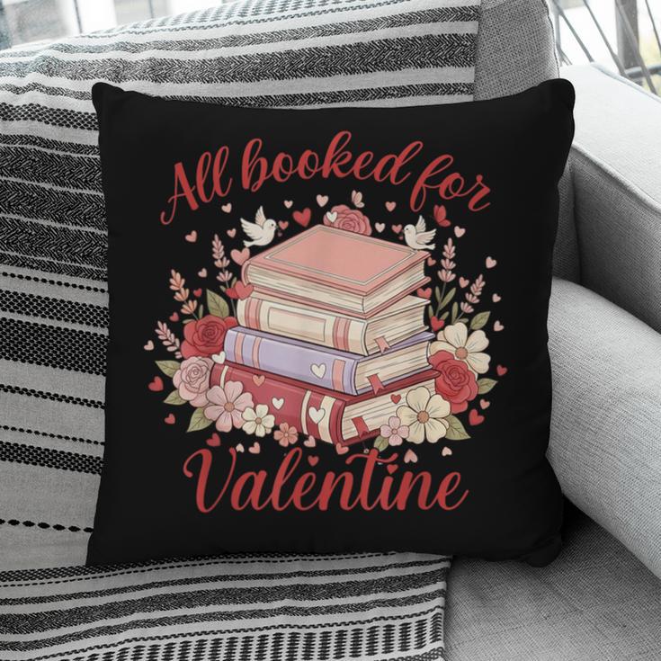 Vintage All Booked For Valentines Book Lovers Teacher Kids Pillowcase