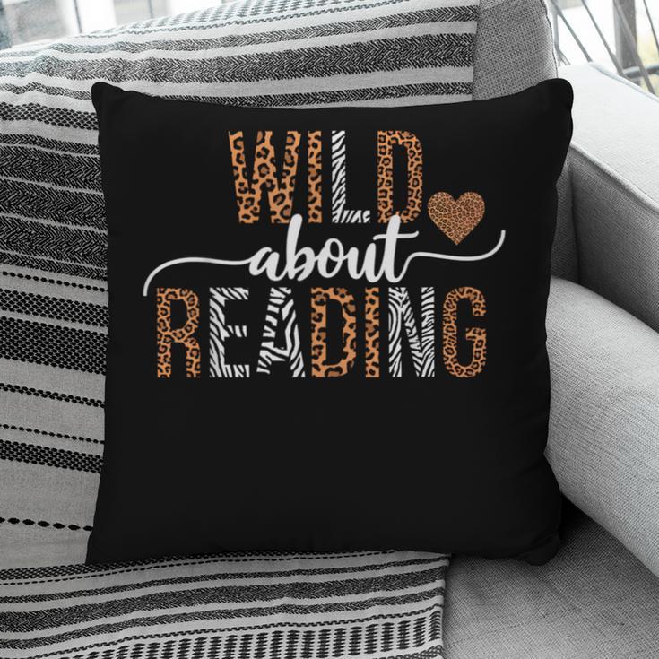 Wild About Reading Books Reader Lover Librarian Bookworm Pillowcase