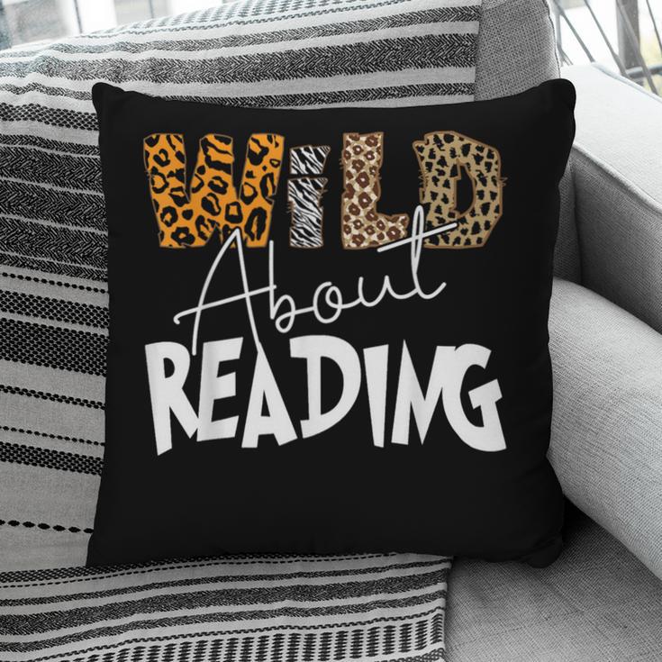 WILD ABOUT READING Reading Books Bookworm Library Day Pillowcase