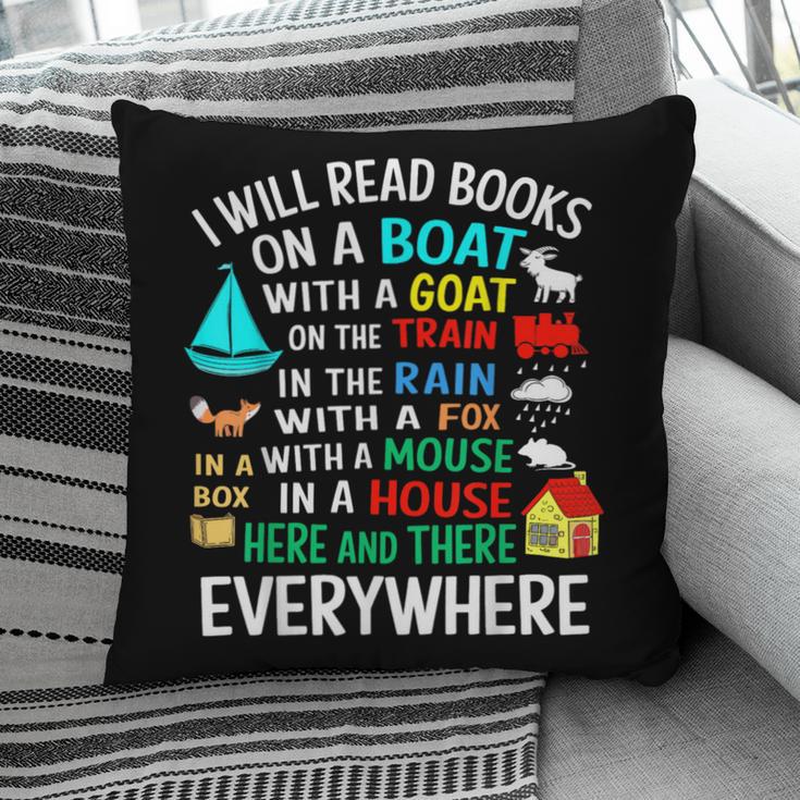 I Will Read Books On A Boat & Everywhere Pillowcase